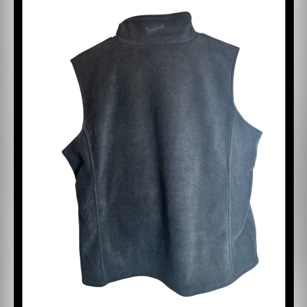 Woolrich 100% Polyester Black Fleece Zip Up Vest Size XL - Picture 3 of 5